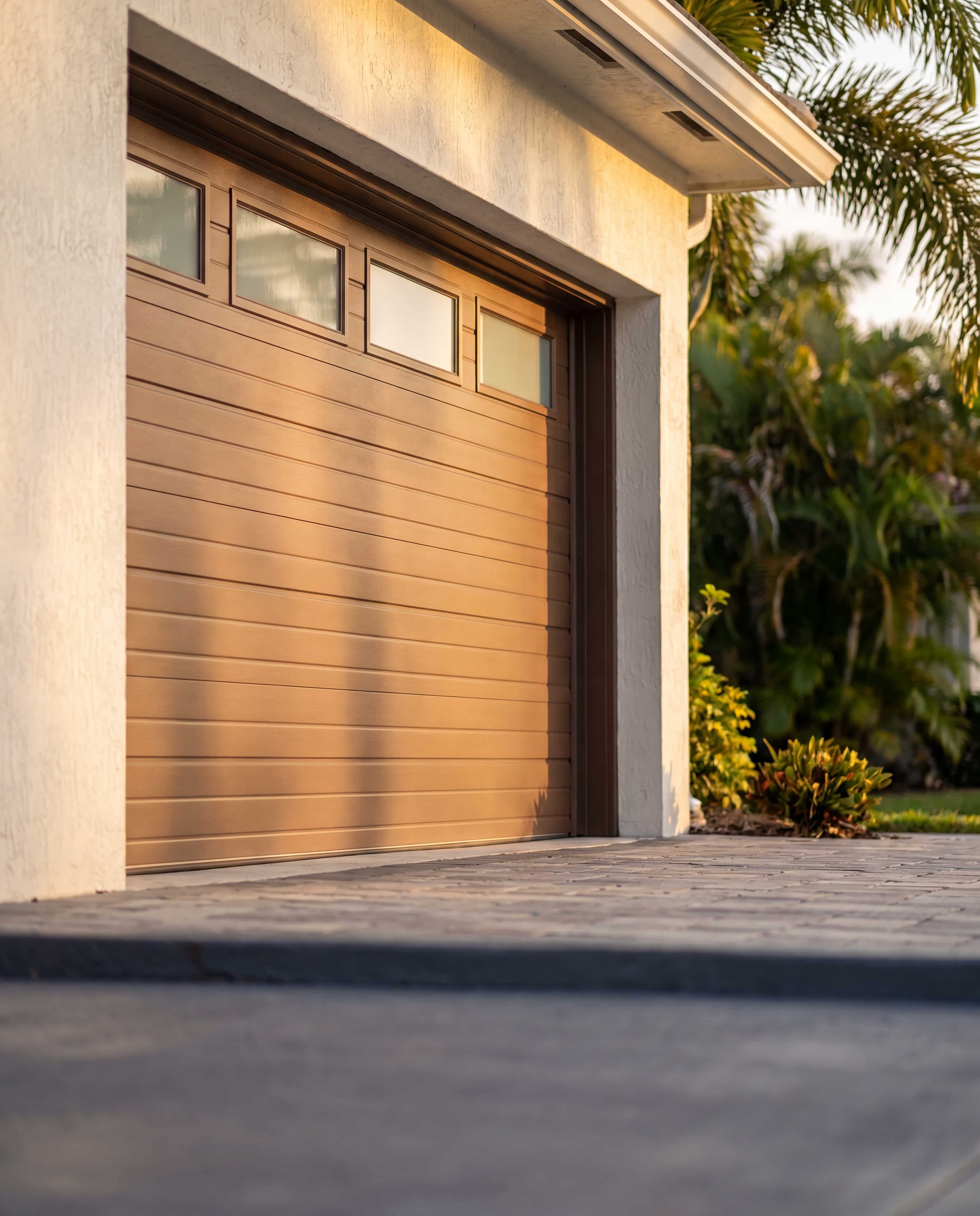 New garage door installed on a South Florida home